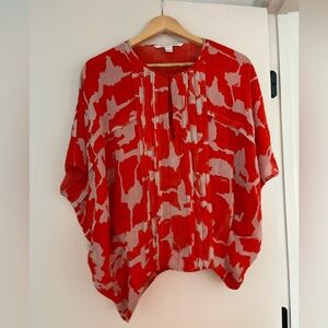 DVF silk top